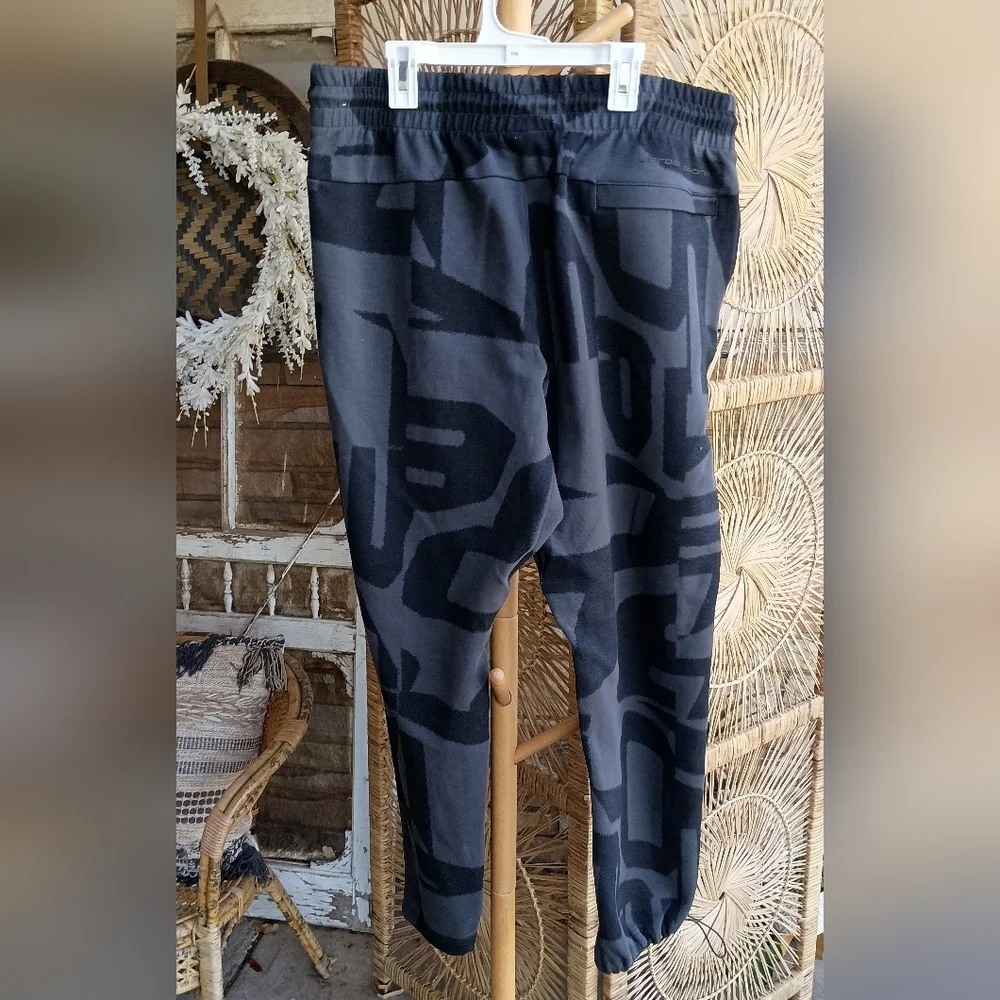 Jordan Sports Men's Black Patterned Dri Fit Pants_XL